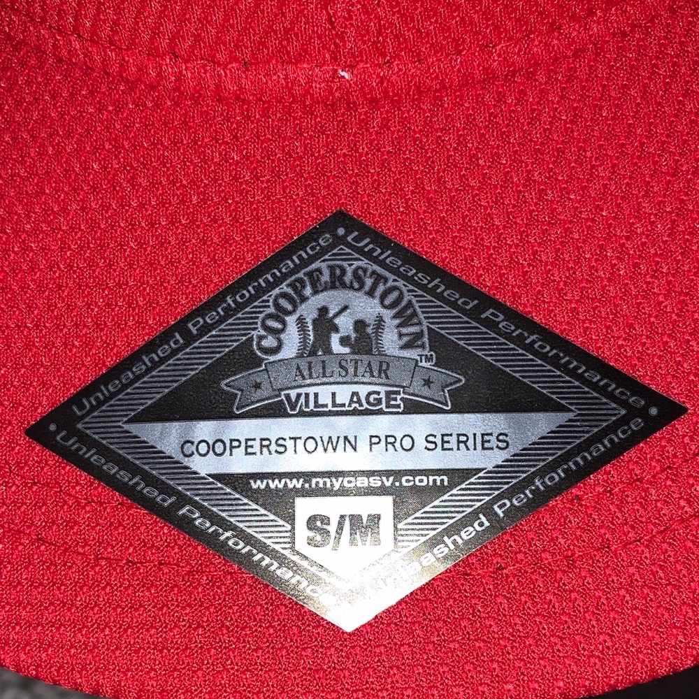 🆕- Cooperstown All Star Village Red Baseball Cap - Picture 3 of 11